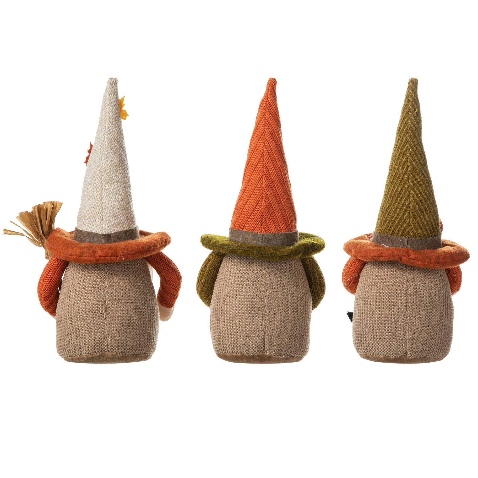 Glitzhome® 13" Fall Fabric Gnome Set